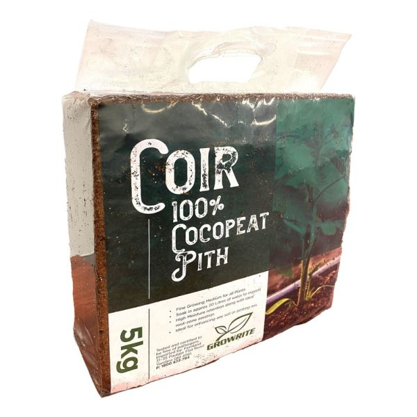 COCOPEAT COIR PITH 5KG BLOCK