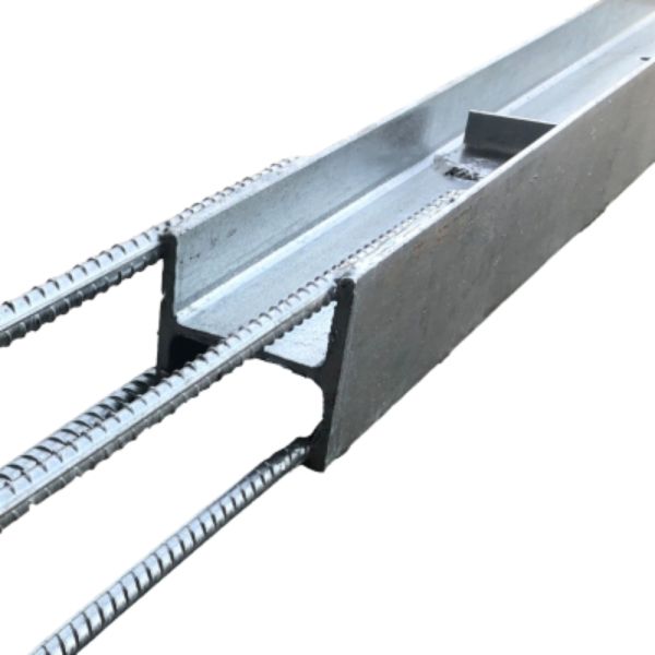 Sleeper H Post 100mm for 1.2m wall with tails
