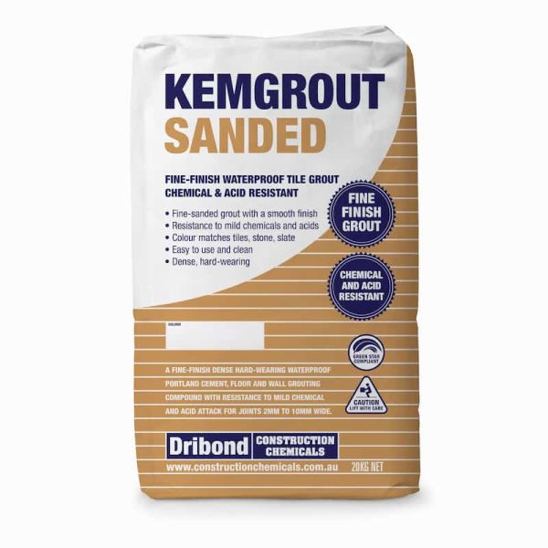 KEMGROUT SANDED 20kg MID GREY