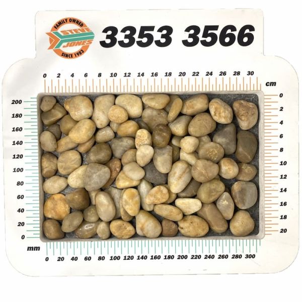 PEBBLE POLISHED YELLOW 20mm-30mm 20kg | Steve Jones Landscaping