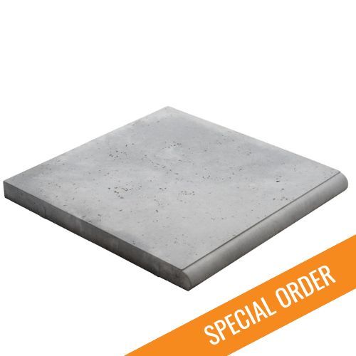 TRAVERTINE SILVER 500MM BULLNOSE 500x500x50 (MADE TO ORDER)