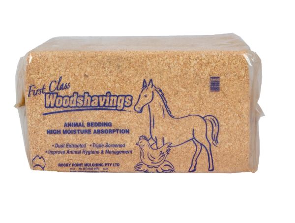FIRST CLASS WOOD SHAVINGS BALE 66L ROCKY POINT