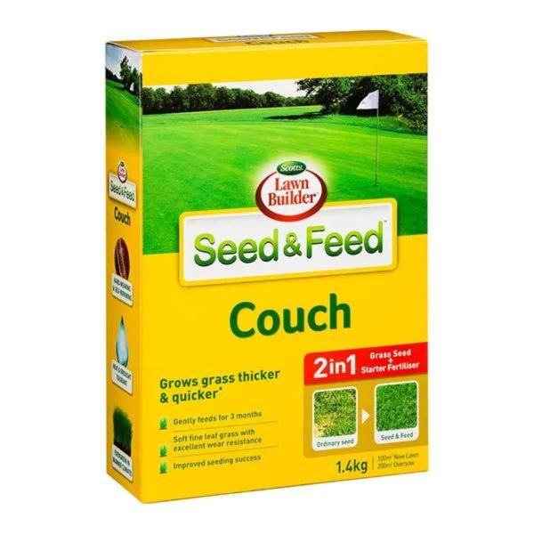 LAWN BUILDER SEED & FEED COUCH 1.4kg