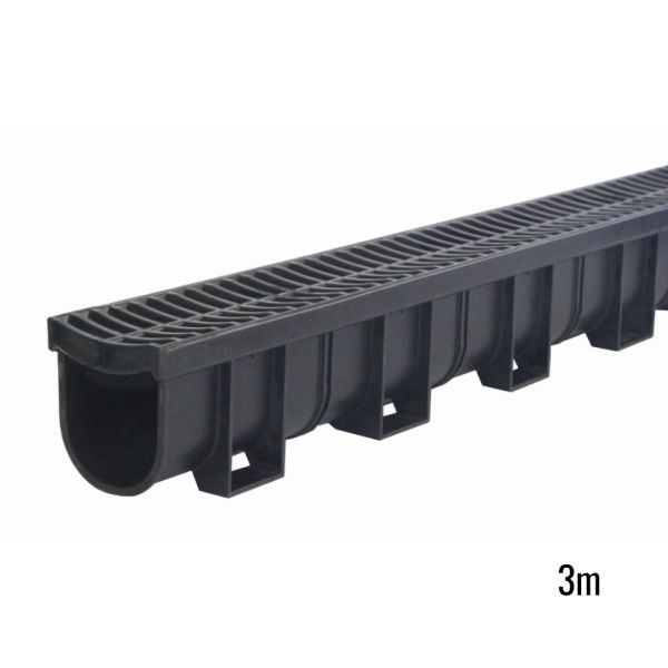 EasyDRAIN 100mm x 100mm x 3m Black