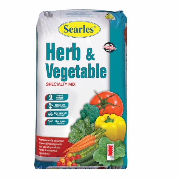 HERB & VEGETABLE POTTING MIX 30L SEARLES