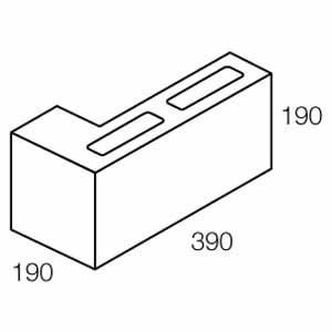 190mm 3/4 Lintel