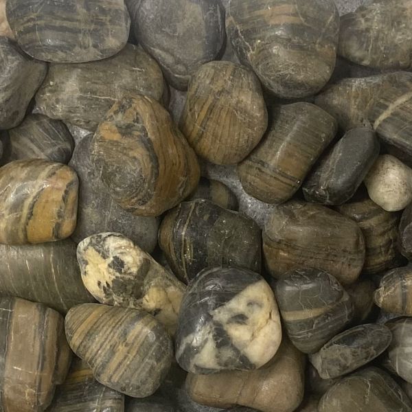 PEBBLE POLISHED TIGER STRIPE 20mm-30mm 20kg