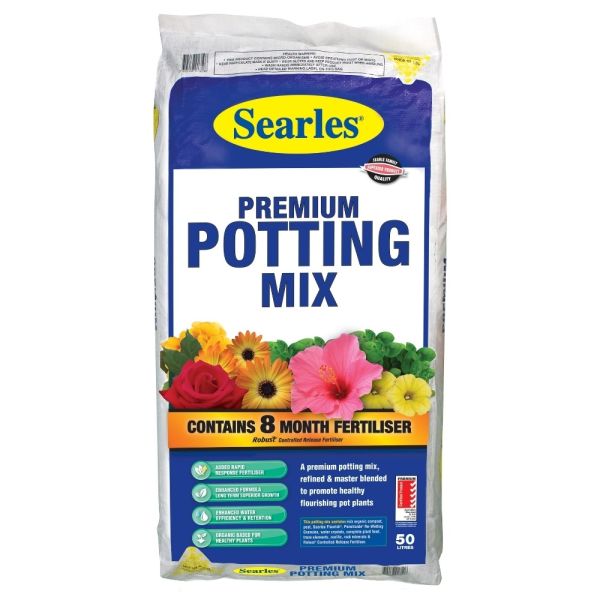 PREMIUM POTTING MIX 50L SEARLES