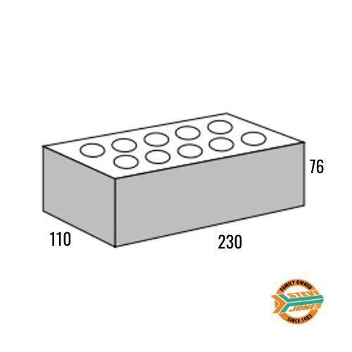 COMMON BRICK 230x76x110mm STANDARD HEIGHT