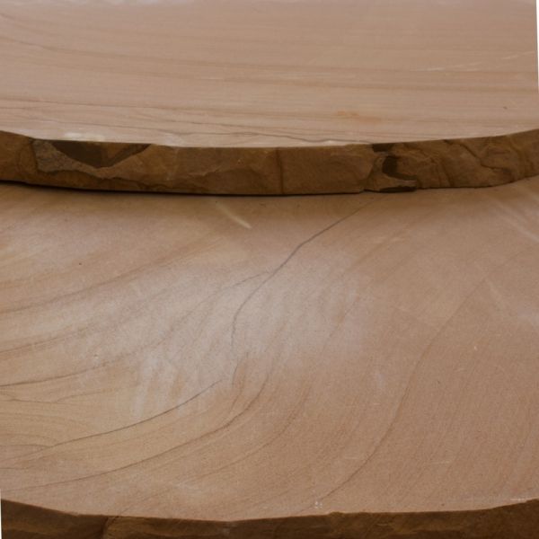 SANDSTONE STEPPER NATURAL KASHMIRI MEDIUM 400MM-500MM X 30MM